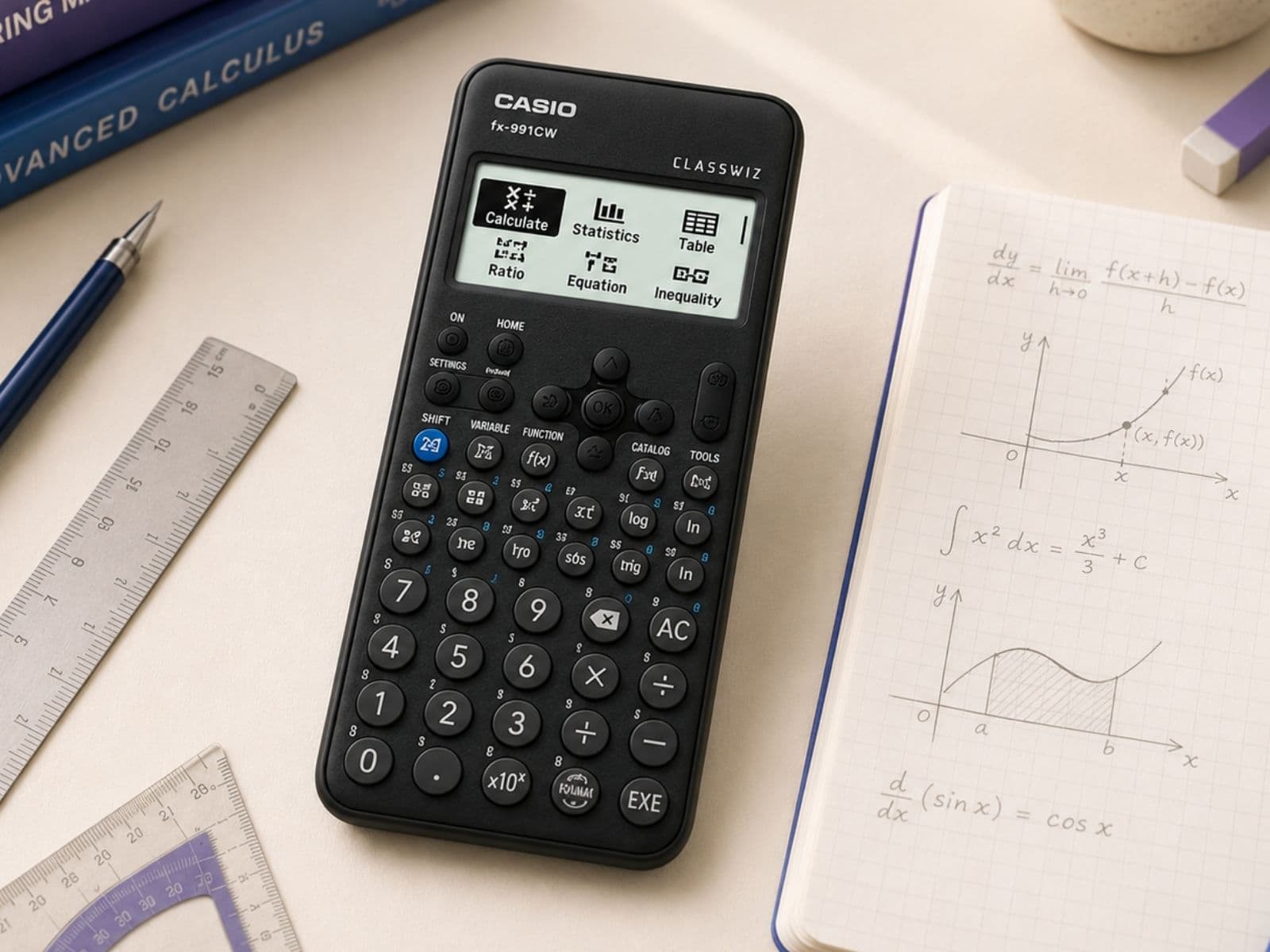 Casio fx-991CW ClassWiz untuk Matematik lanjutan